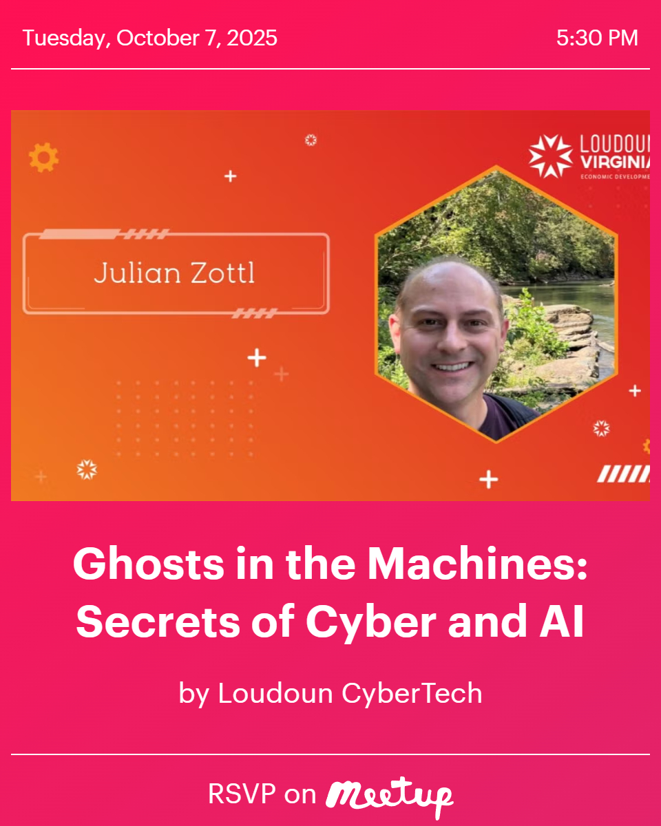 Loudoun Cybertech: Ghosts in the Machines: Secrets of Cyber and AI (Sterling, VA)